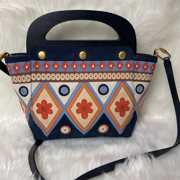 Tory Burch Handbags - Tory Burch Multicolor Geometric Crossbody Bag